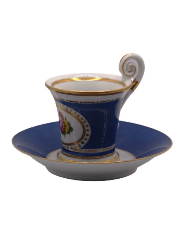 Porcelánový šálek s podšálkem, zn. Nymphenburg
