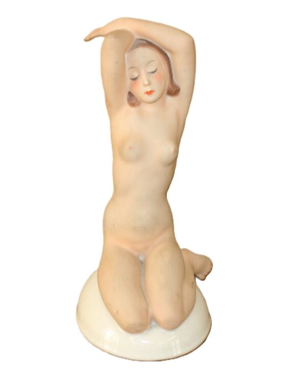 Porcelánová soška - akt ženy, zn. Pirkenhammer